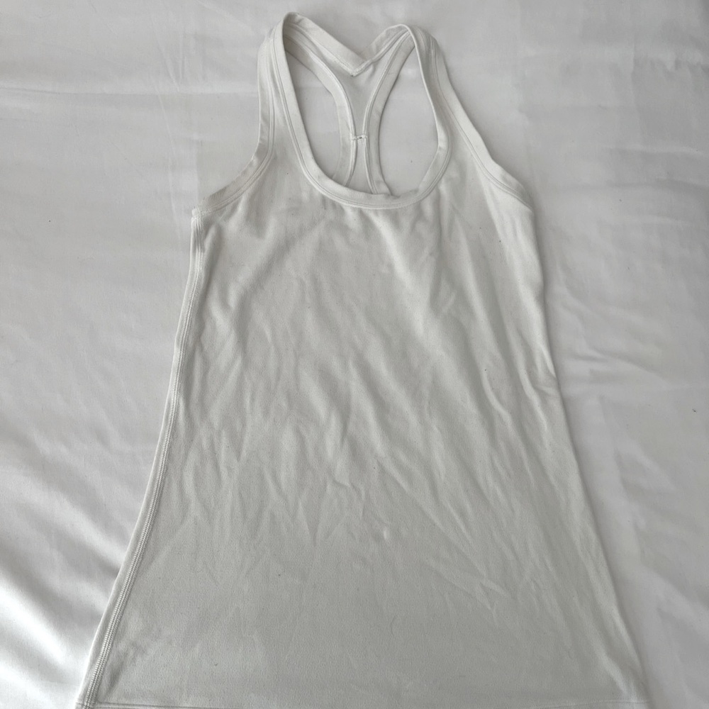 lululemon white nulu tank